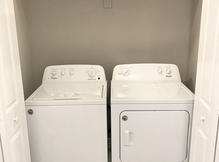 C1 (1-car) Laundry with side by side washer and dryer